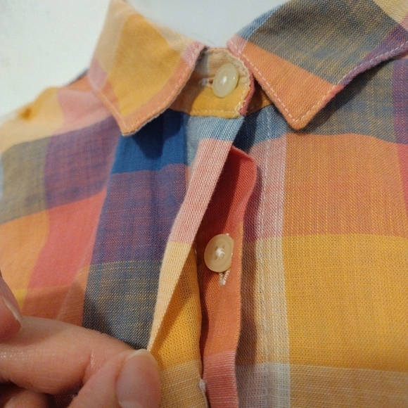 Madewell Multicolor Plaid Button Down Shirt - Picture 8 of 16